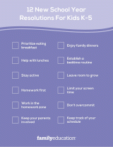school resolutions for kids