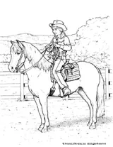Pony Rider Coloring Page