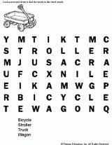 Things with Wheels Word Search