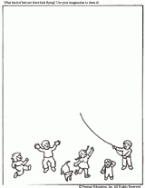 Finish the Picture: Flying a Kite