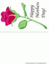 Printable Mother's Day Rose Card