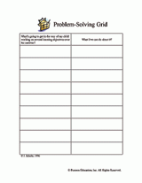 Summer Learning Problem-Solving Form for Parents