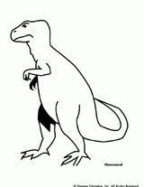 Theropod Dinosaur Coloring Page
