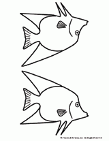 Angel Fish Cut-and-Color for Ocean Mobile