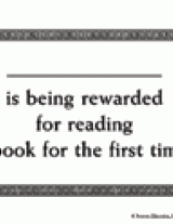 Certificate for the First Time Reading a Book