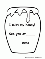 Honey Lunch Box Note