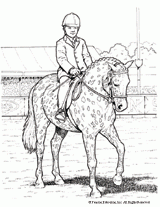 Horseback Rider Coloring Page