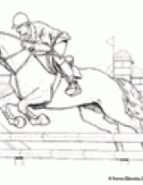 Equestrian Coloring Page