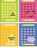 Colorful Valentine's Day Cards