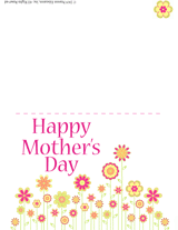 Printable Mother's Day Card Booklet