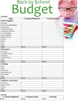 Back-to-School Budget Printable