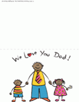 "We Love You" Father's Day Card