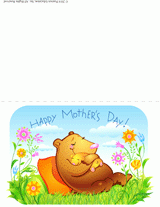Mama Bear Printable Mother's Day Card