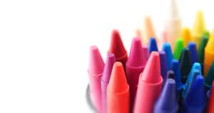 Crayon color wheel
