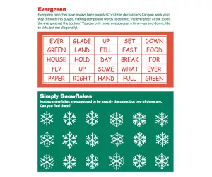 Evergreen Word Puzzle