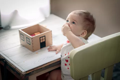 child swallowing small object