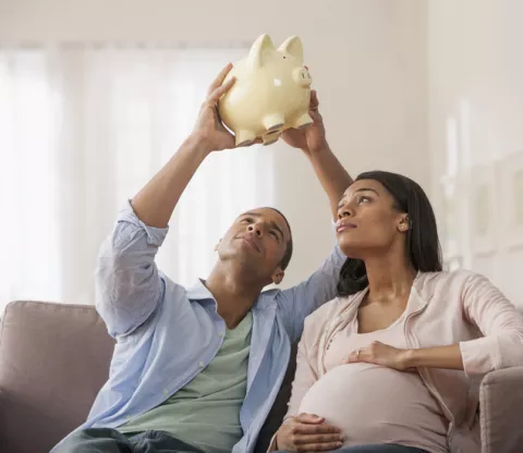 Expecting couple worried about financial costs of having a baby