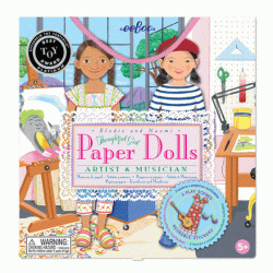 Musician and Artist Paper Dolls Set
