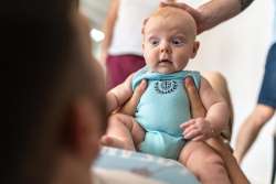 baby making surprised face