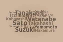 Japanese last names