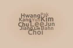 Korean last names