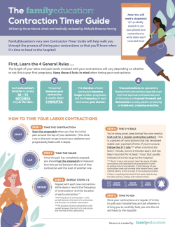 The FamilyEducation Contraction Timer Guide