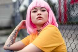 Tattooed teenager