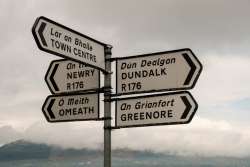 Irish Gaelic signage