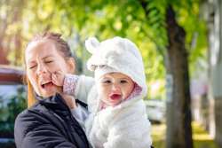 Baby and mom