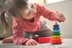 Little girl playing