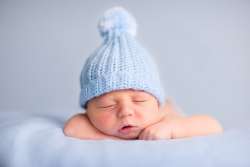 Baby in blue