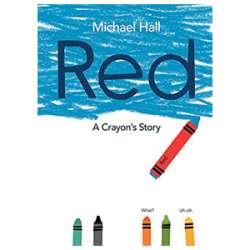 Red A Crayons Story book