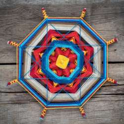 Stick Weaving Craft for Kids