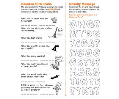 Haunted Hink Pinks