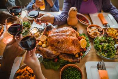 thanksgiving dinner table