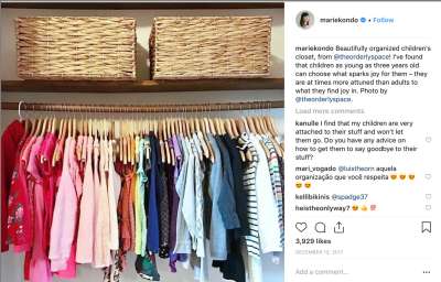 the konmari method for kids closet