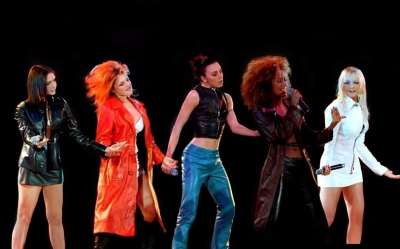 the spice girls wearing 90s fashion