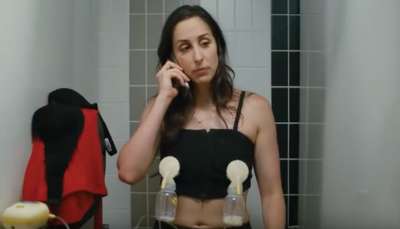 Netflix Workin' Moms pumping scene