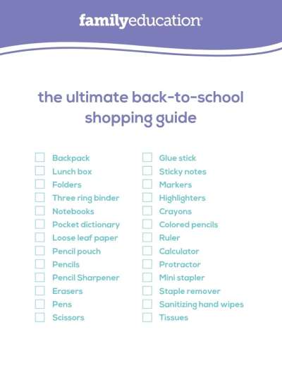 back to school shopping guide