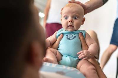 baby making surprised face