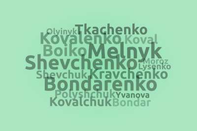 common Ukrainian last names