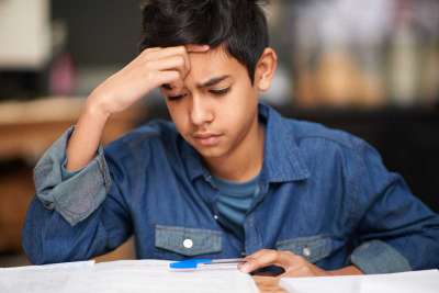 Frustrated High School Student