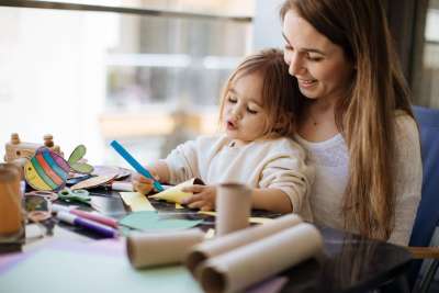 Arts and Crafts Activity: Paint-Glue Relief