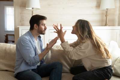 Couple fighting