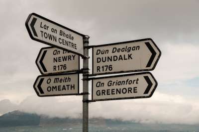 Irish Gaelic signage