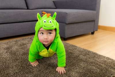 Baby in monster costume