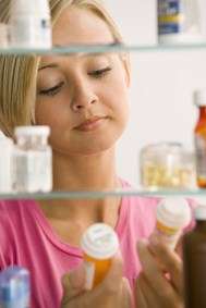 breastfeeding woman checking medication safety