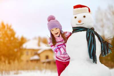 Cotton Ball Snowman Activity for Kids