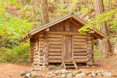 Paper Log Cabin Activity for Kids