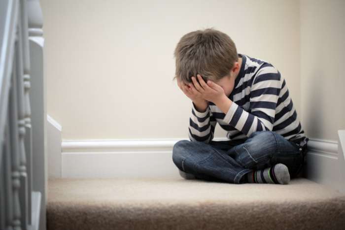Upset child
